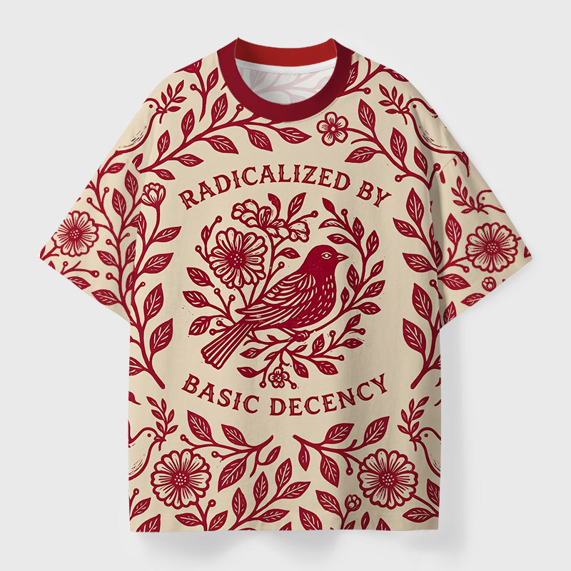 Radical Kindness Geek Eco Oversized Graphic Tees