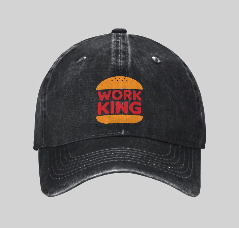 Work King Geek Washed Vintage Baseball Cap