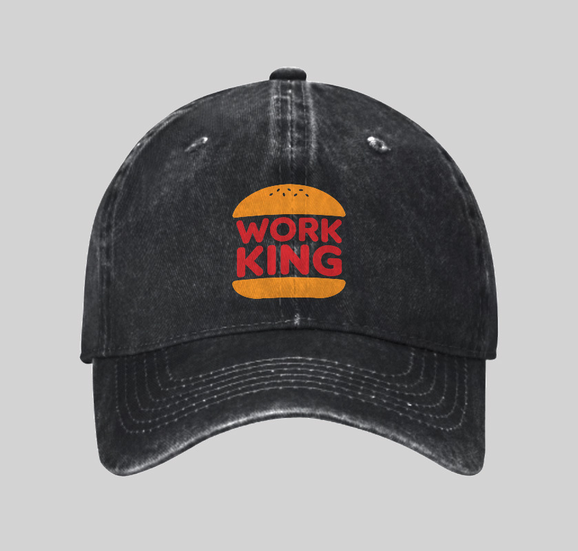 Work King Geek Washed Vintage Baseball Cap