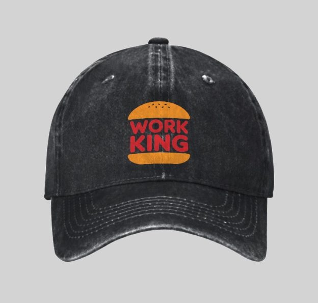 Work King Geek Washed Vintage Baseball Cap