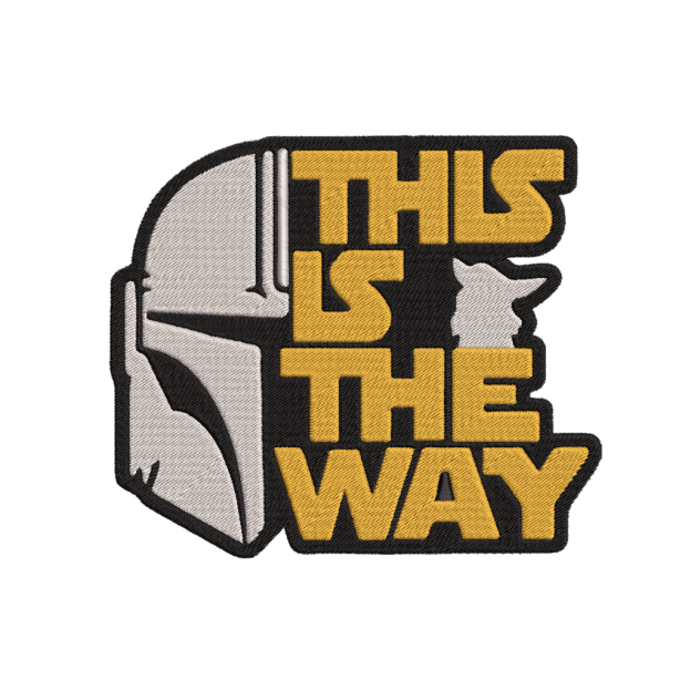 The Is The Way Funny Geek Embroidered Patch
