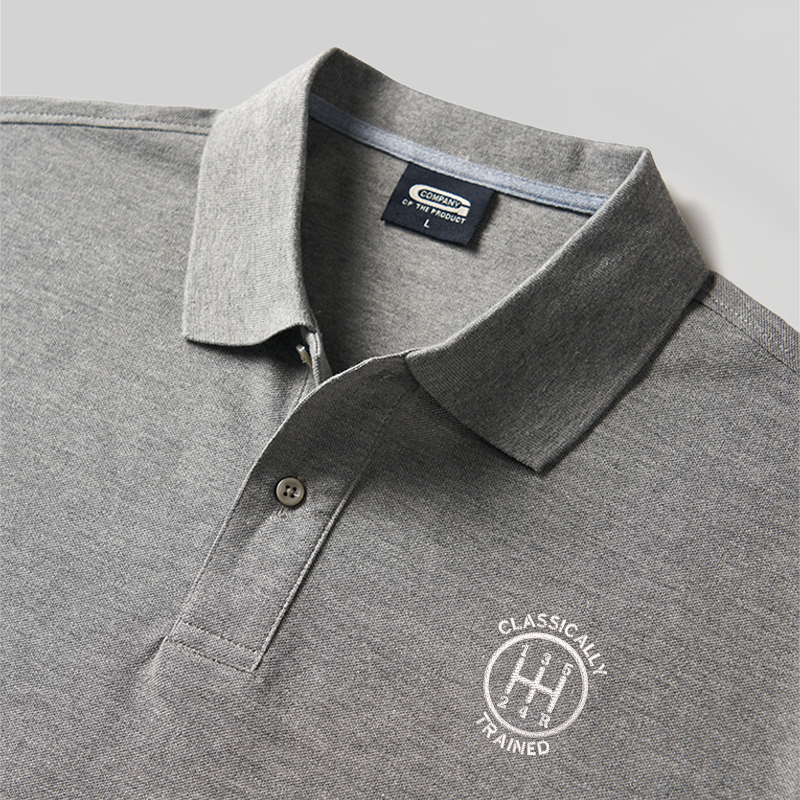 Classically Trained Geek Embroidered Polo Shirt