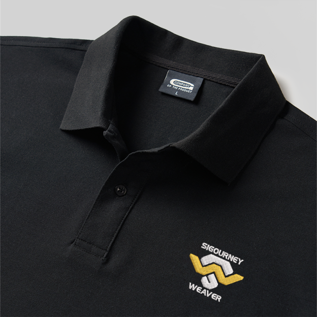 Sigourney Weaver Geek Embroidered Polo Shirt