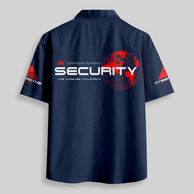 Cyberdyne Systems Skynet Uniform Button Up Pocket Shirt