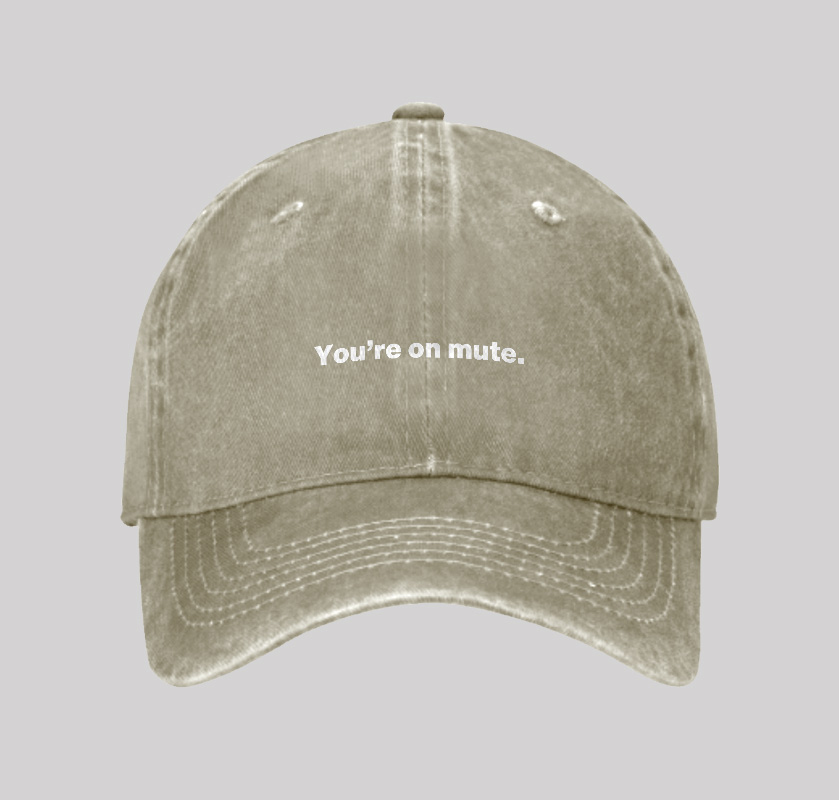 You're on Mute Geek Washed Vintage Baseball Cap