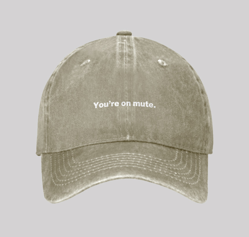 You're on Mute Geek Washed Vintage Baseball Cap