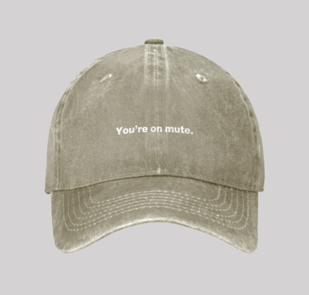 You're on Mute Geek Washed Vintage Baseball Cap