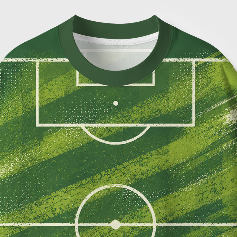 Soccer Field Diagram Geek Eco Oversized Graphic Tees