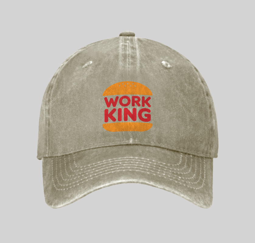 Work King Geek Washed Vintage Baseball Cap