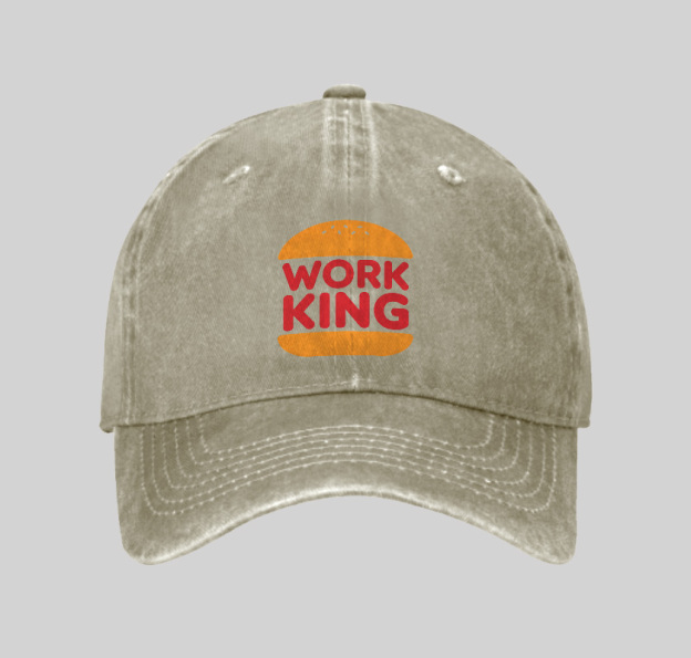 Work King Geek Washed Vintage Baseball Cap