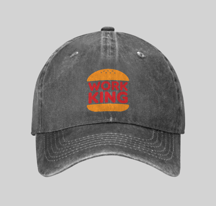 Work King Geek Washed Vintage Baseball Cap
