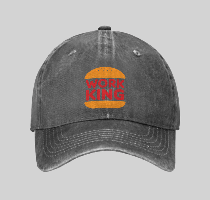 Work King Geek Washed Vintage Baseball Cap