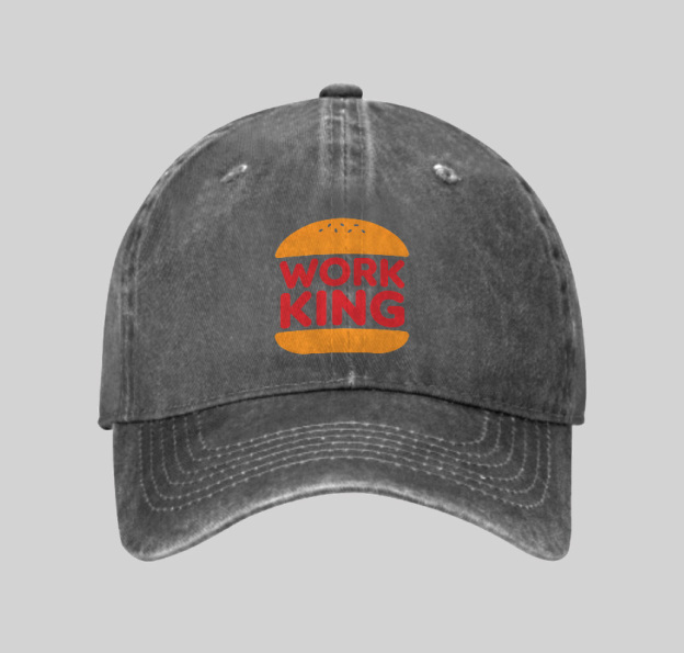 Work King Geek Washed Vintage Baseball Cap