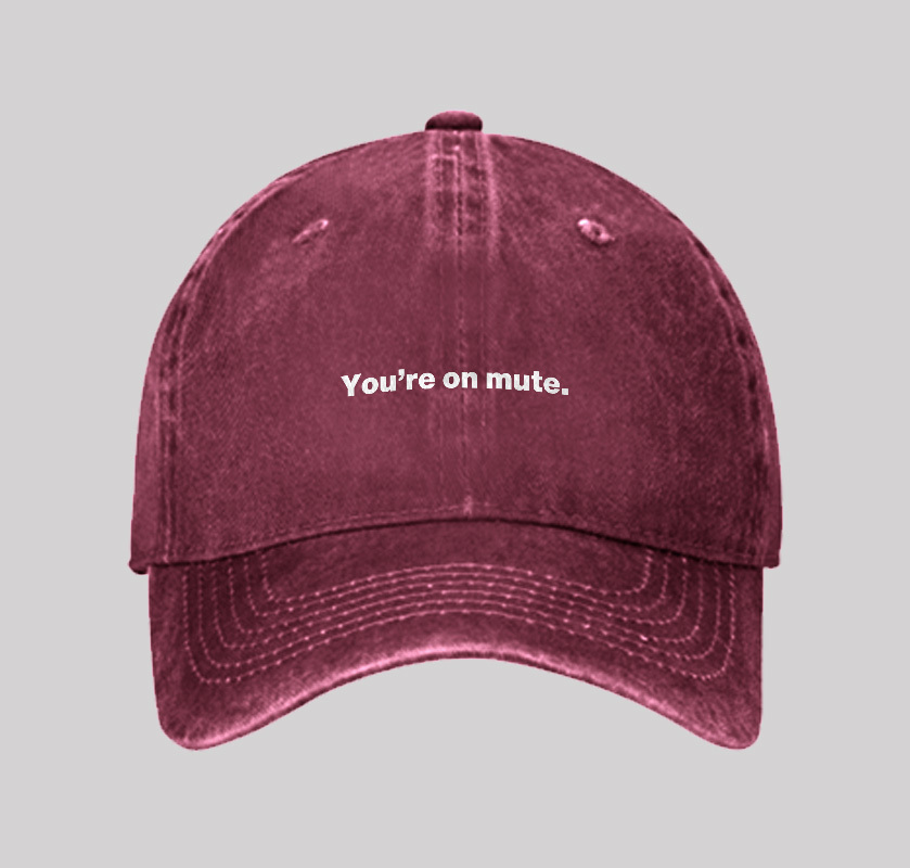 You're on Mute Geek Washed Vintage Baseball Cap