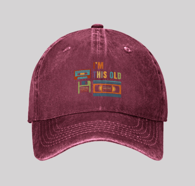 Im This Old Geek Washed Vintage Baseball Cap