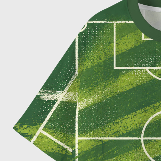Soccer Field Diagram Geek Eco Oversized Graphic Tees
