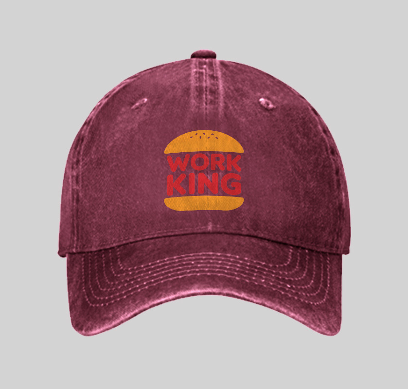 Work King Geek Washed Vintage Baseball Cap