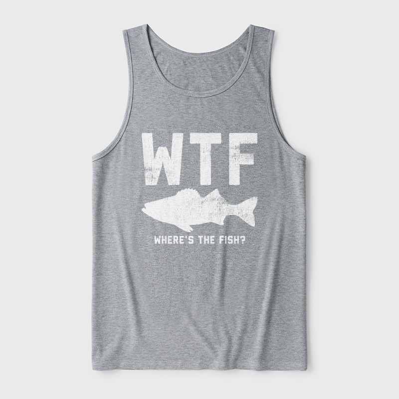 WTF Fish Ultra Soft Heather Tank