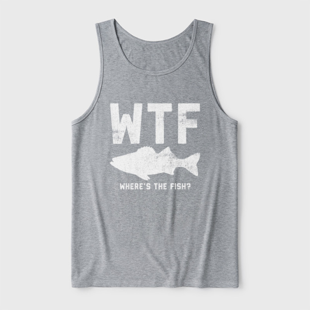 WTF Fish Ultra Soft Heather Tank