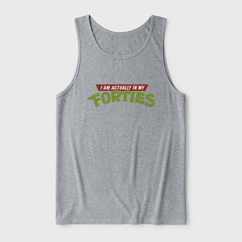 I Am Actually In My Forties Ultra Soft Heather Tank