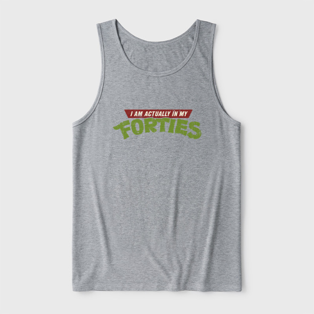 I Am Actually In My Forties Ultra Soft Heather Tank