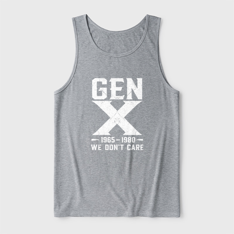 Gen X 1965-1980 We Don't Care Ultra Soft Heather Tank