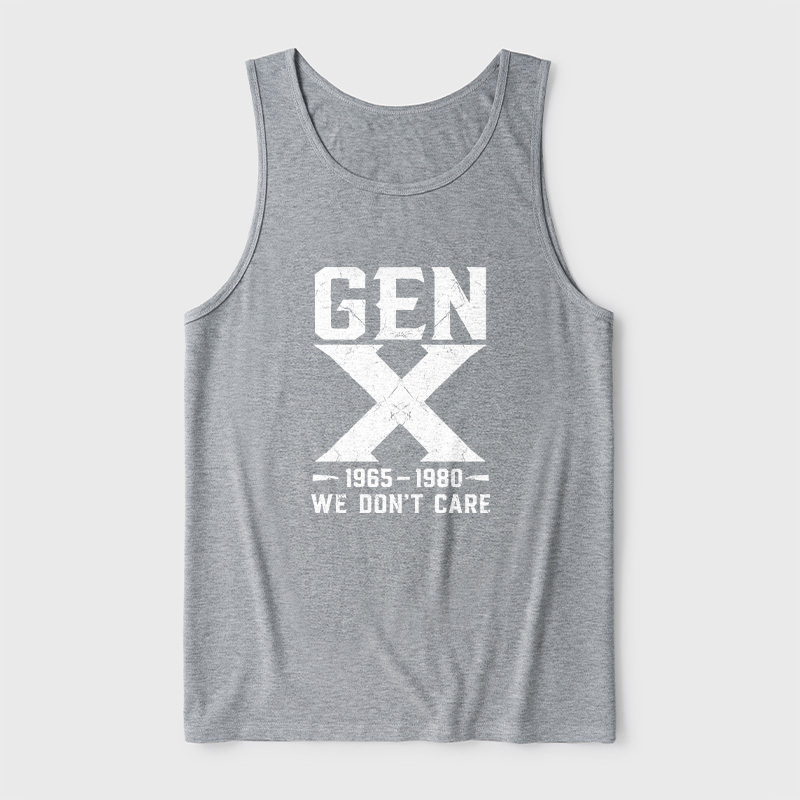 Gen X 1965-1980 We Don't Care Ultra Soft Heather Tank