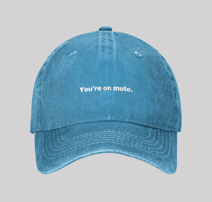 You're on Mute Geek Washed Vintage Baseball Cap