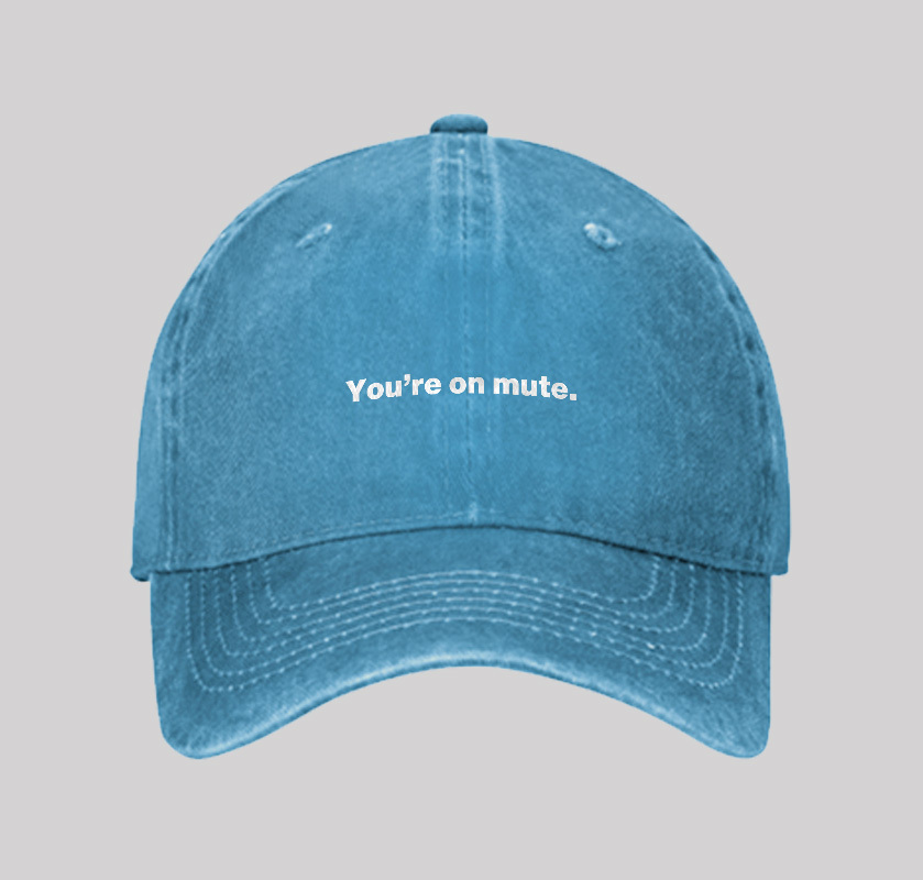 You're on Mute Geek Washed Vintage Baseball Cap