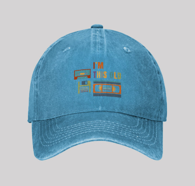 Im This Old Geek Washed Vintage Baseball Cap