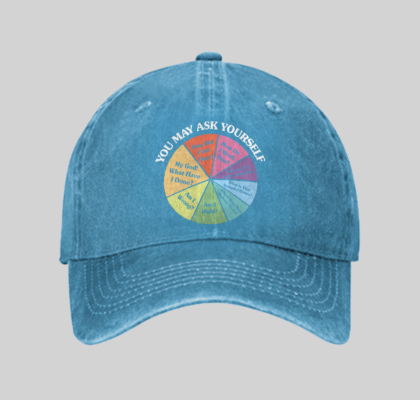 Geeksoutfit You May Ask Yourself Geek Washed Vintage Baseball Cap for Sale