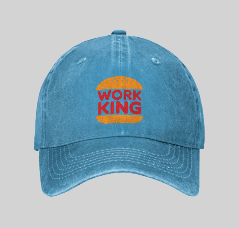 Work King Geek Washed Vintage Baseball Cap