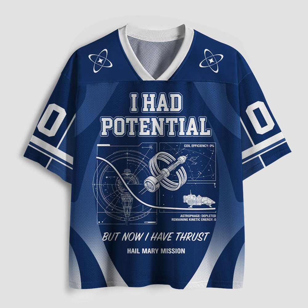  From Potential to Thrust – Space Rescue Mission Geek Mesh Jersey