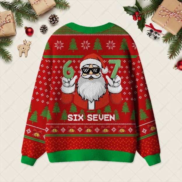 Santa 67 Geek Ugly Cardigan Sweaters 