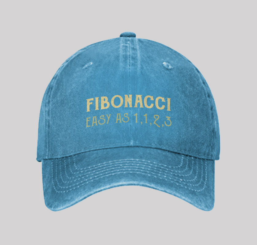 Easy As 1123 Geek Washed Vintage Baseball Cap