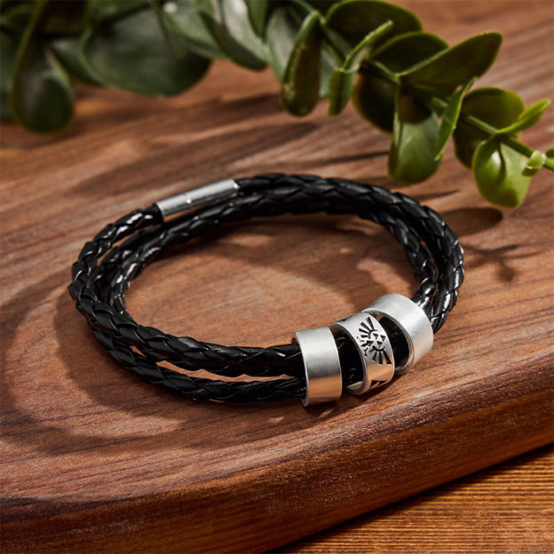 Zelda Geek Silver Bead Bracelet