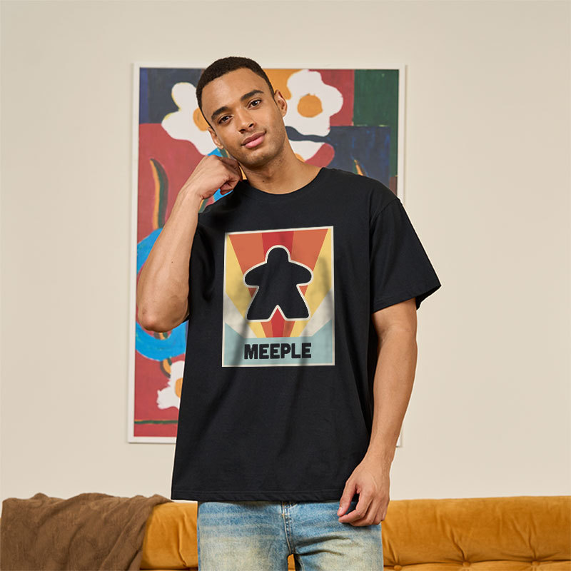Vintage MEEPLE Boardgame Geek T-Shirt