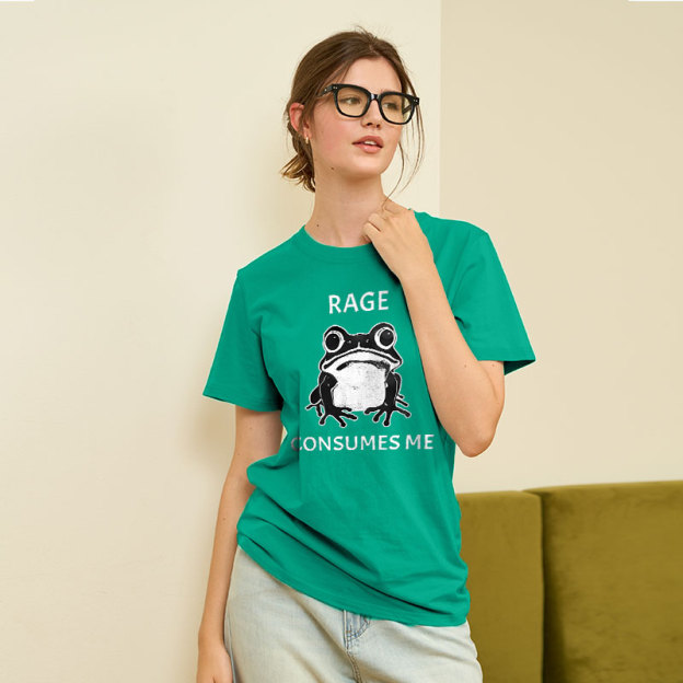 Rage Consumes Me Frog Geek T-Shirt
