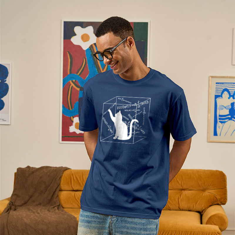 Schrodinger Cat In The Box Geek T-Shirt