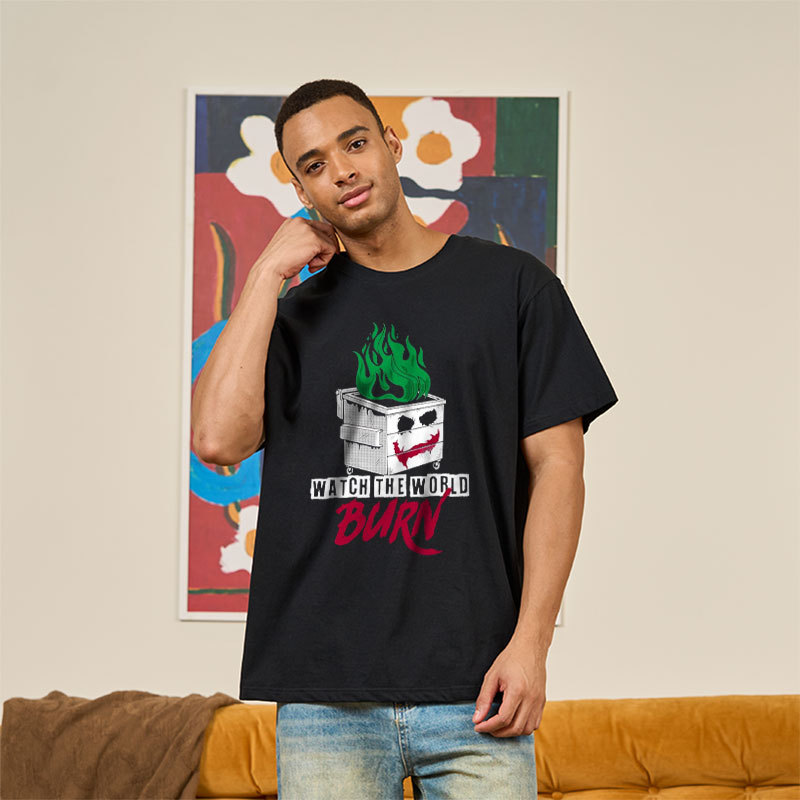 Watch The Dumpster Burn Joker Dumpster Fire Geek T-Shirt