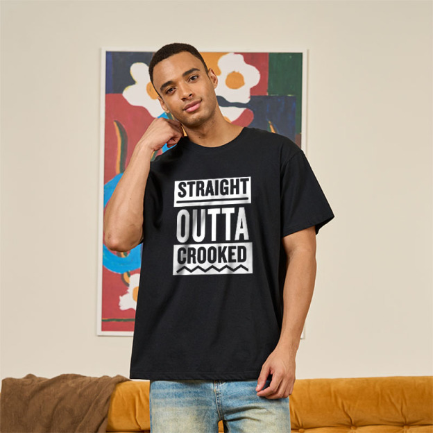 Straight Outta Crooked Geek T-Shirt