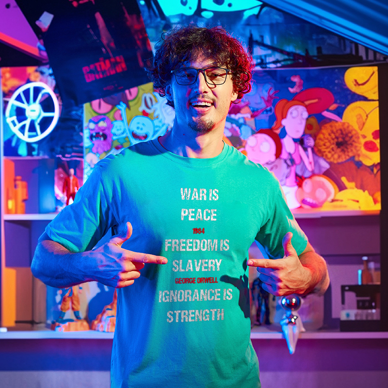 1984 George Orwell War Is Peace Quote Geek T-Shirt