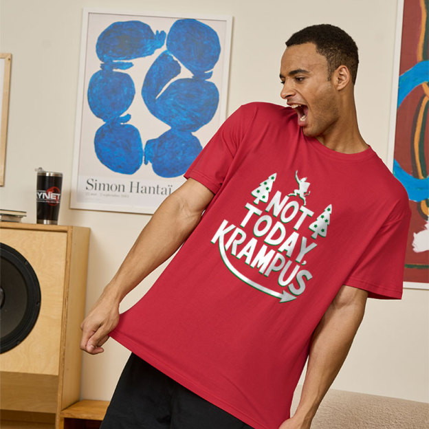 Not Today Krampus Funny Geek T-Shirt