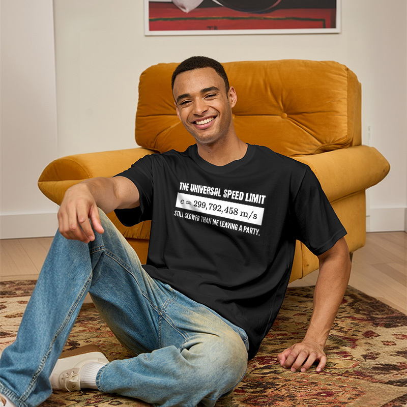 Faster Than the Speed of Light Introvert Geek T-Shirt