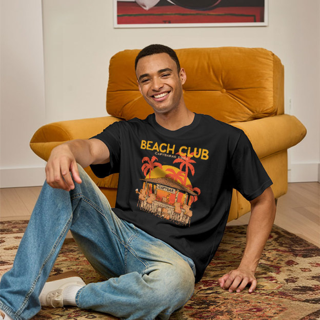 Capybara Beach Club Geek T-Shirt