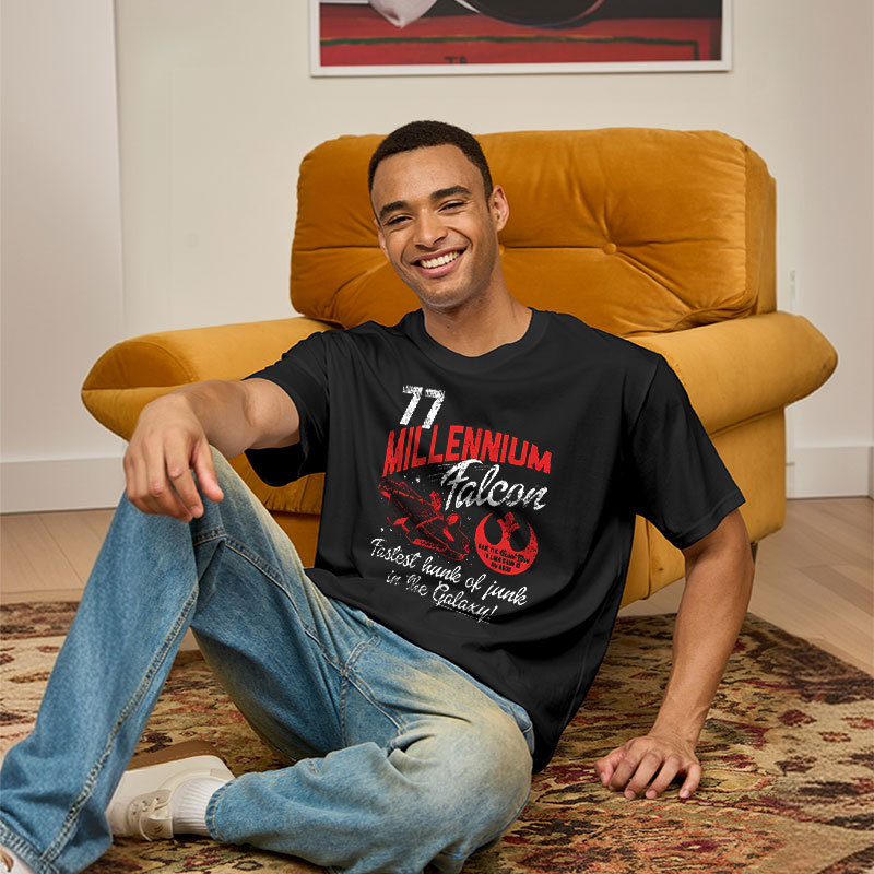 Millennium Falcon Fastest Junk 77 Geek T-Shirt