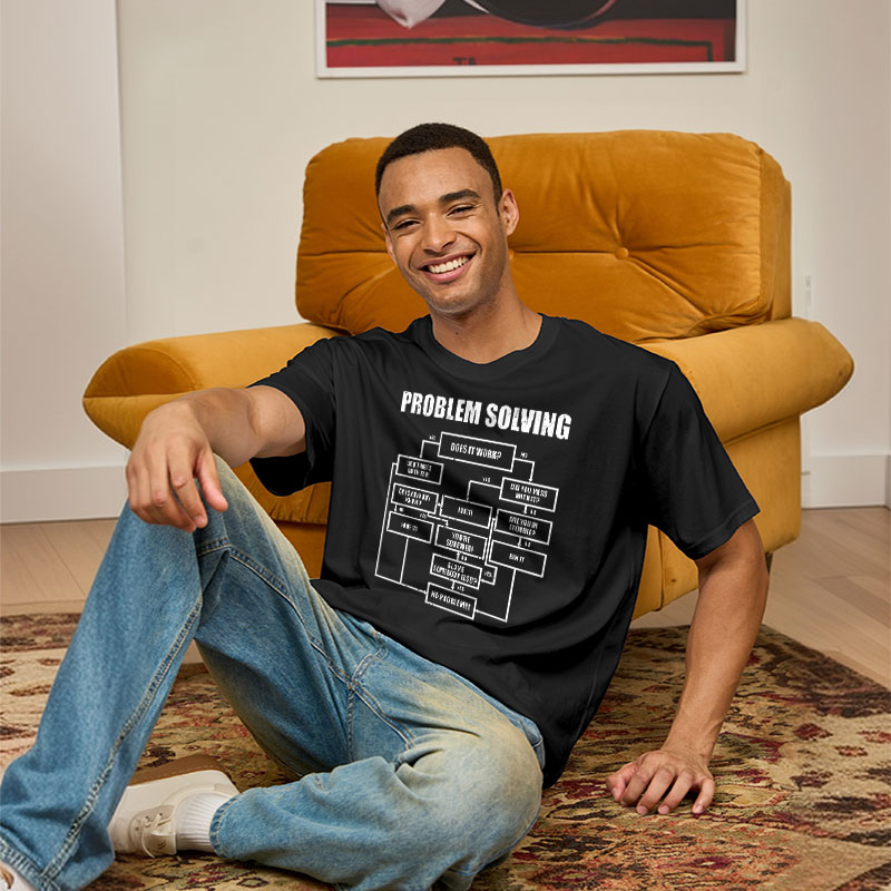 Men Problem Solving Geek T-Shirt