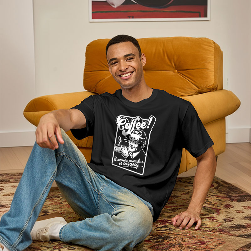 Coffee Murder Man Geek T-Shirt