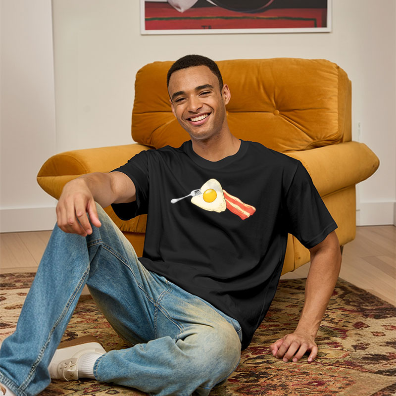 Dark Side of Breakfast Geek T-Shirt