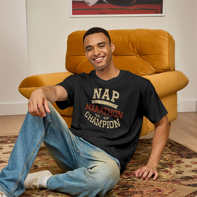 Nap Marathon Champion Geek T-Shirt
